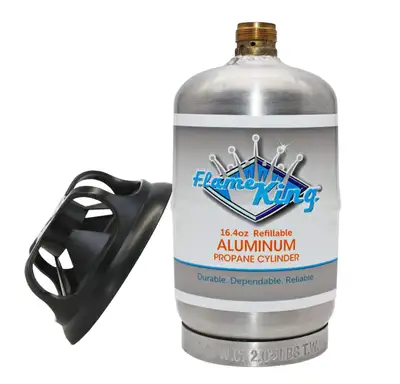 FLAME KING 1lb Aluminum Propane Tank