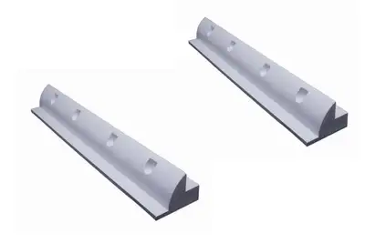 REDARC Redarc ABS Plastic Solar Panel Spoiler Mount Set - 2pcs