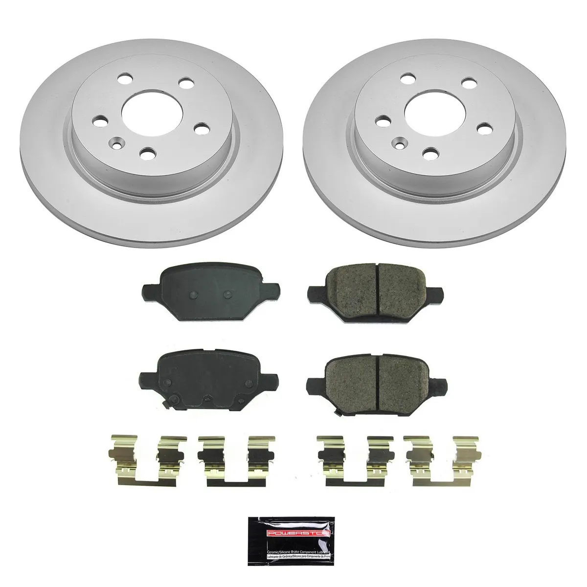 Z17 Geomet Coated Rotor Kit: Genuine Geomet Fully Coated Rotors; Ceramic Pads W/Hardware product image