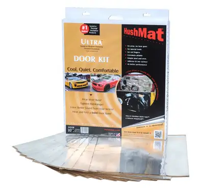 Hushmat Door Kit w/ 10 Sheets of 12x12in Ultra w/ Silver Foil 10 sq ft