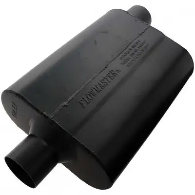 Flowmaster Super 44 Series Muffler 2.50in IN (C) / OUT (O): ea 16 Gauge Aluminized Steel