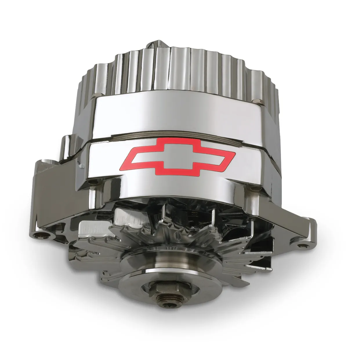 Proform Alternator 60 AMP GM 1 Wire Style GM Bowtie Logo Chrome Finish Chevrolet Performance Parts