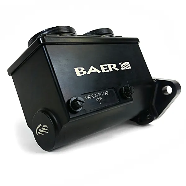 ReMaster Master Cylinder 2-Bolt GM/Ford, Black Anodized Finish, Left Port, 1.125" (1-1/8") Bore product image