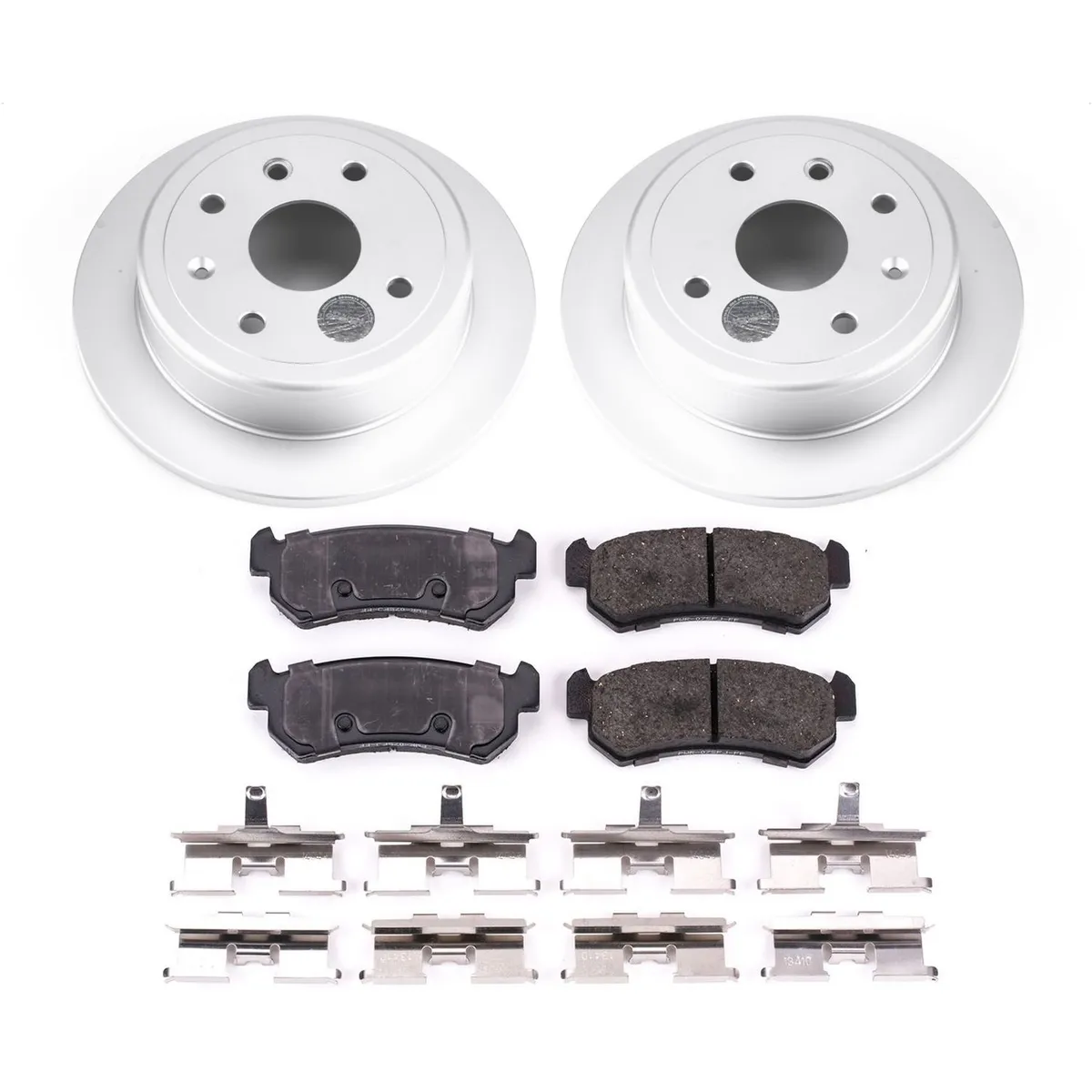 Z17 Geomet Coated Rotor Kit: Genuine Geomet Fully Coated Rotors; Ceramic Pads W/Hardware product image