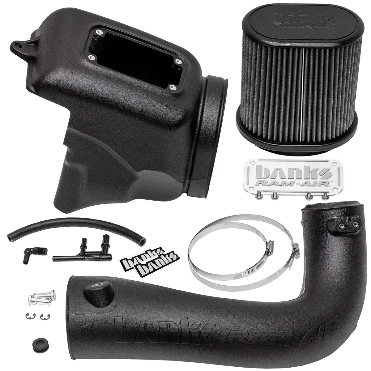 2018-2023 Jeep Wrangler JL 2.0L Turbo Banks Ram-Air® Big-Ass Oiled or Dry Filter, Cold Air Intake System product image