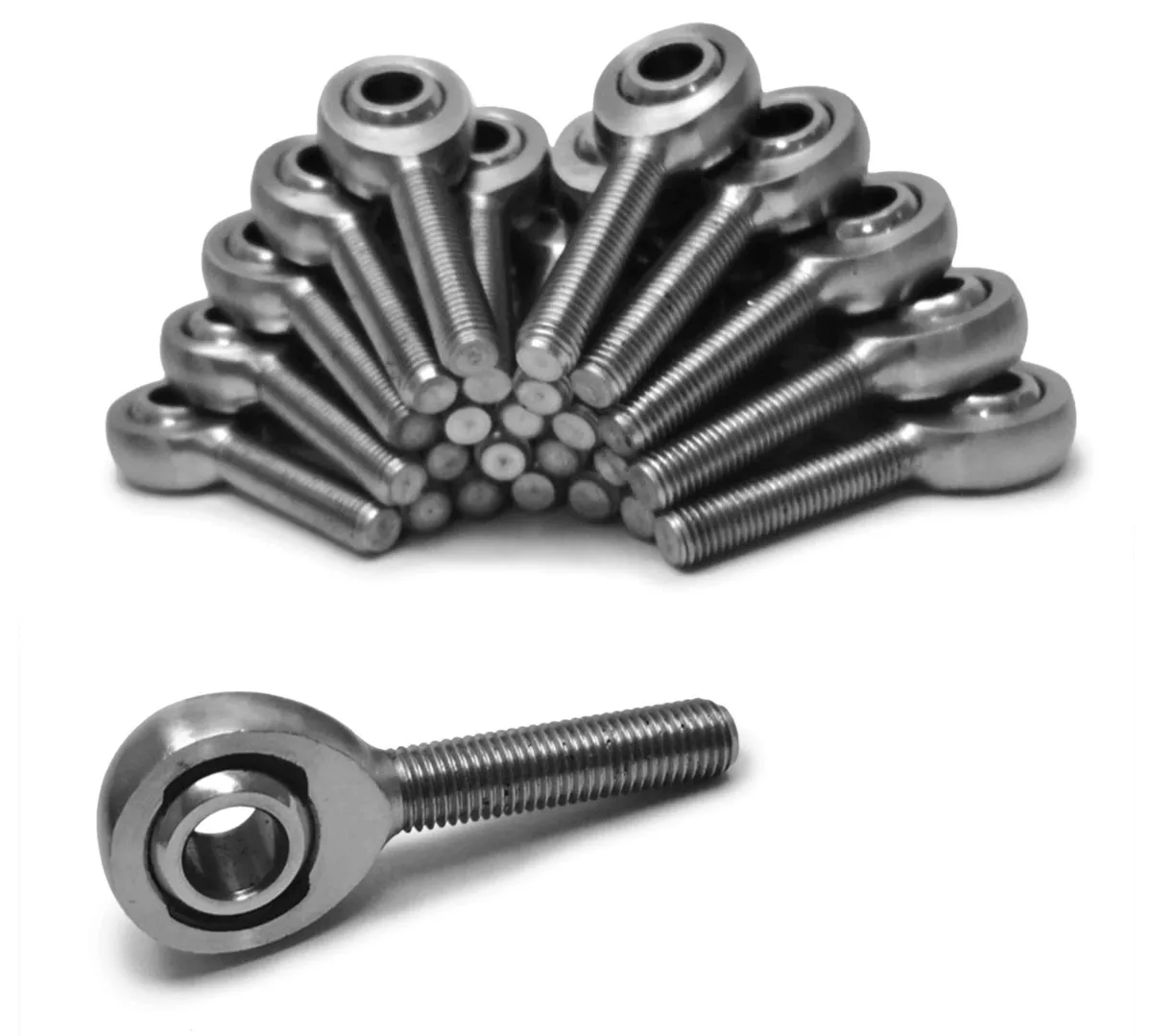Steinjager Inch Male 5/16-24 LH Chrome Moly Housing, Nylon Race 25 Pack