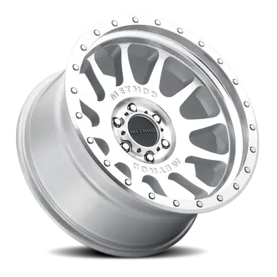 Method Race Wheels Aluminum Wheels 20x10 NV MR605 Bolt Pattern 6 On 139.7 Offset -24 Lip Size 2.83 Machined Silver SL Clear Coat Method
