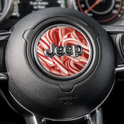 Under The Sun Inserts Candy Cane Mix Steering Wheel Decal