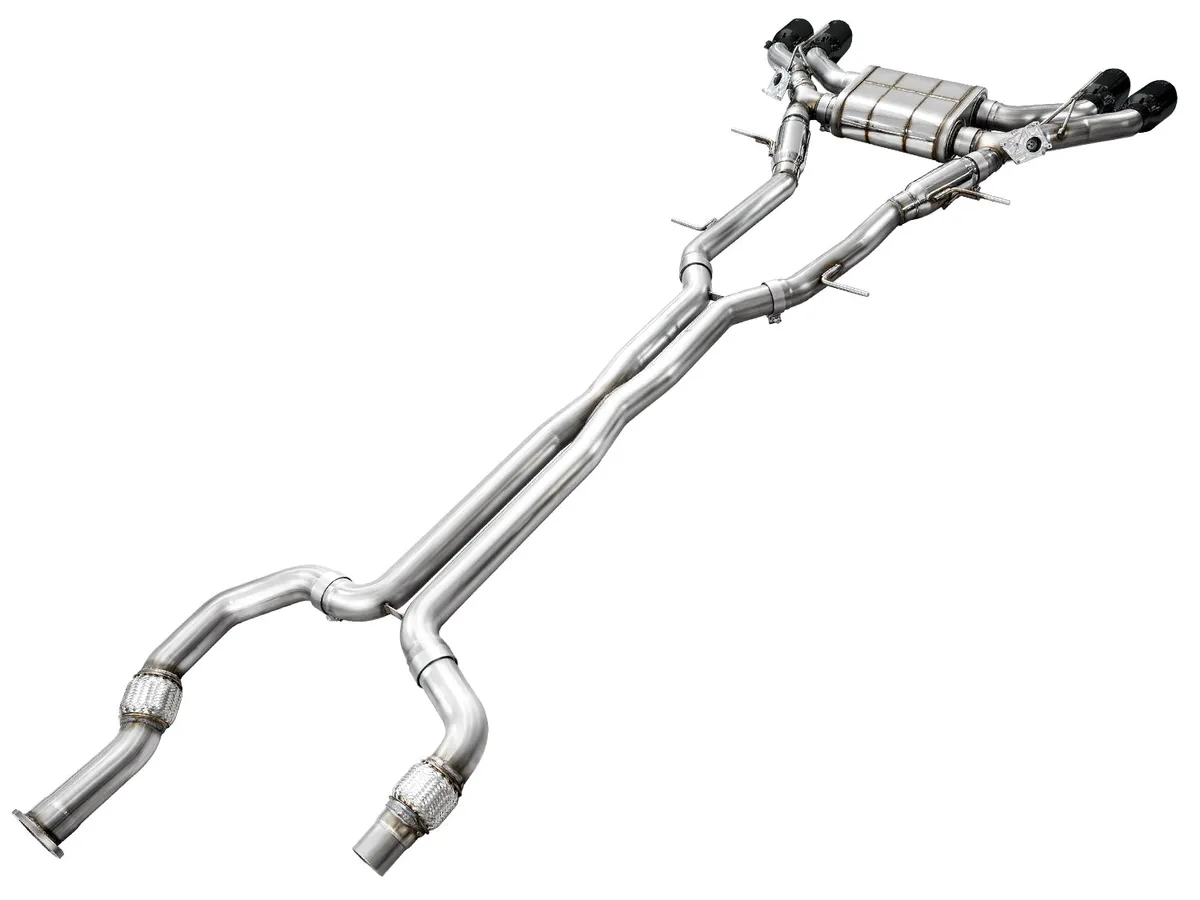AWE SwitchPath Exhaust for Cadillac CT4-V Blackwing - Chrome Silver Tips - 3025-42436 product image