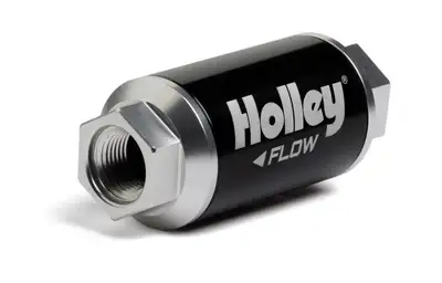 Holley Billet HP Fuel Filter - 3/8NPT 100-Micron 100GPH