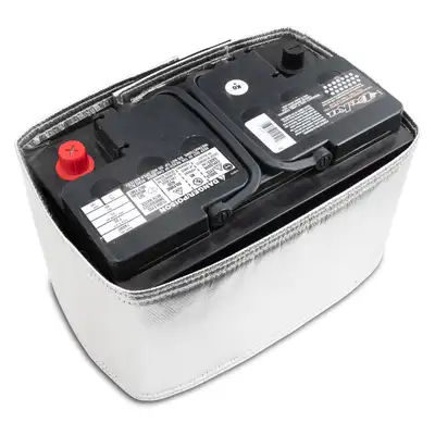 Pacific Performance Engineering Heat Shield For Top Post Battery Silver