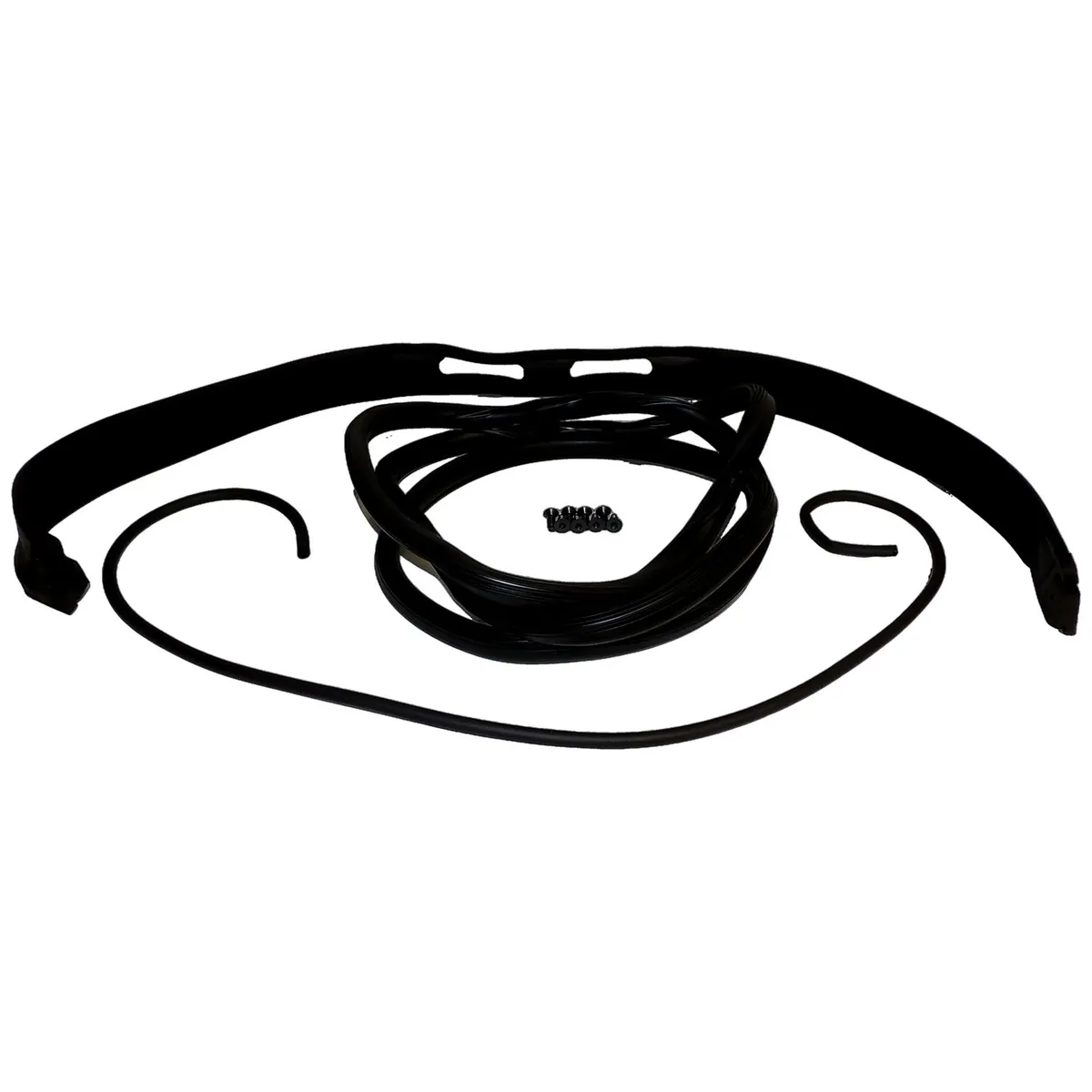 Windshield Frame Weatherstrip Kit; Master; Includes Windshield Weatherstrip; Windshield Frame to Hard Top Weatherstrip; Hinge Screws; product image