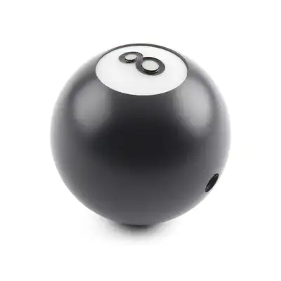 Lokar Auto Transmission Shifter Knob; For Lokar Shifters Only; Plain Button; Billet Aluminum; 8 Ball;