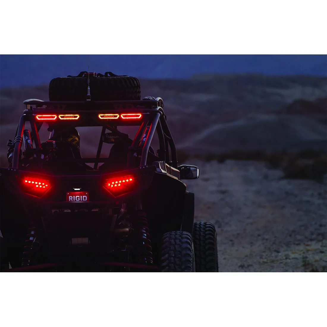 RIGID Chase, Rear Facing 5 Mode LED Light, Amber Halo, Black Housing product image