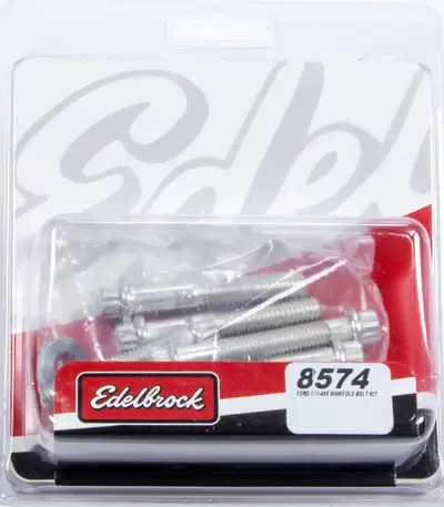 Edelbrock Edelbrock 8574 Intake Manifold Bolt Set For Ford 351M/400 Edelbrock Manifolds
