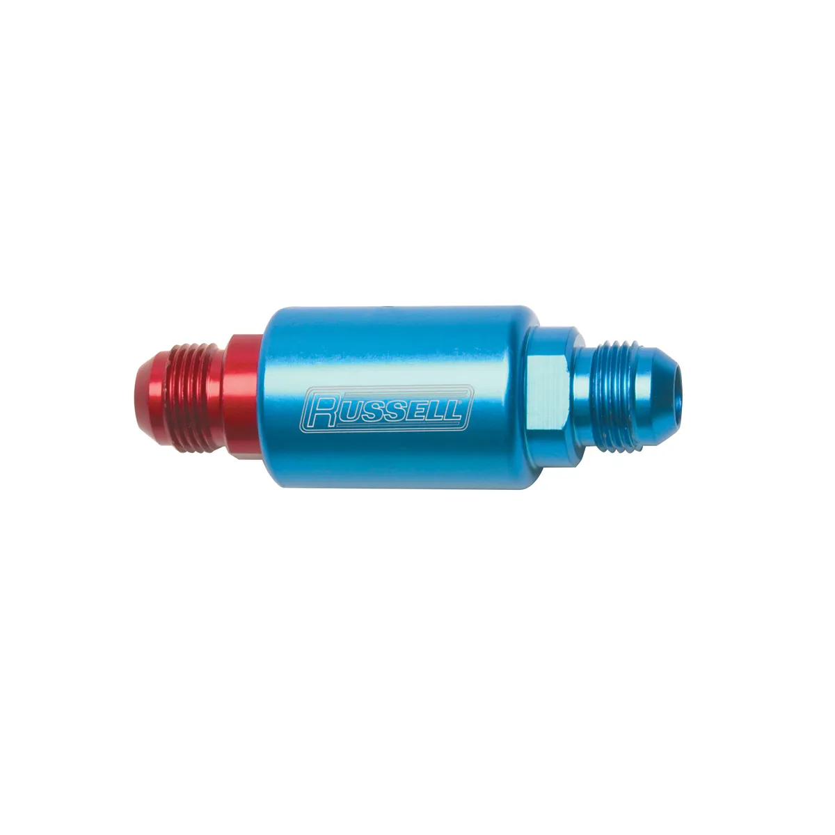 Fuel Filter Aluminum Competition 3.25 Long 6 Male In/Out Red/Blue product image