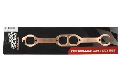 SCE Gaskets Pro Coppr Embssd Exh. For Chev Racing Sbc 18deg Alum Heads