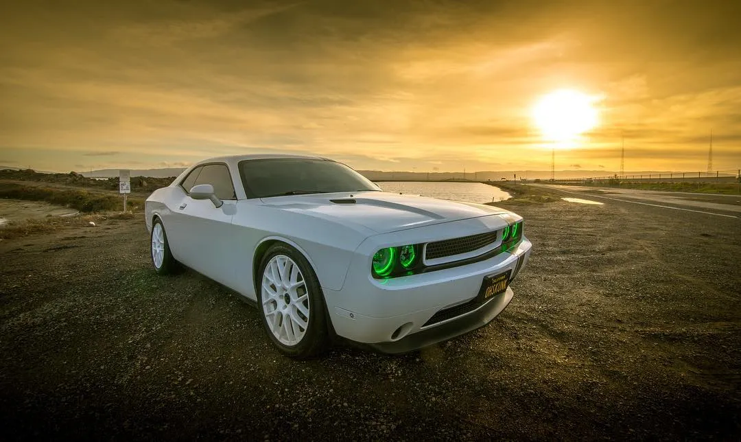 Oracle Lighting ORACLE Lighting 2008-2014 Dodge Challenger LED Headlight Halo Kit - Standard Mount