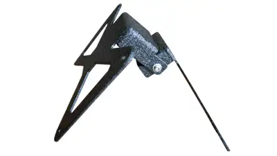 Fishbone Offroad Jeep JL Hawse Fairlead License Plate Mount For 18-Pres Wrangler JL Black Aluminum Fishbone Offroad