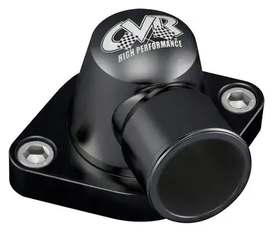 CVR Performance Thermostat Housing 360-Deg Swivel Black