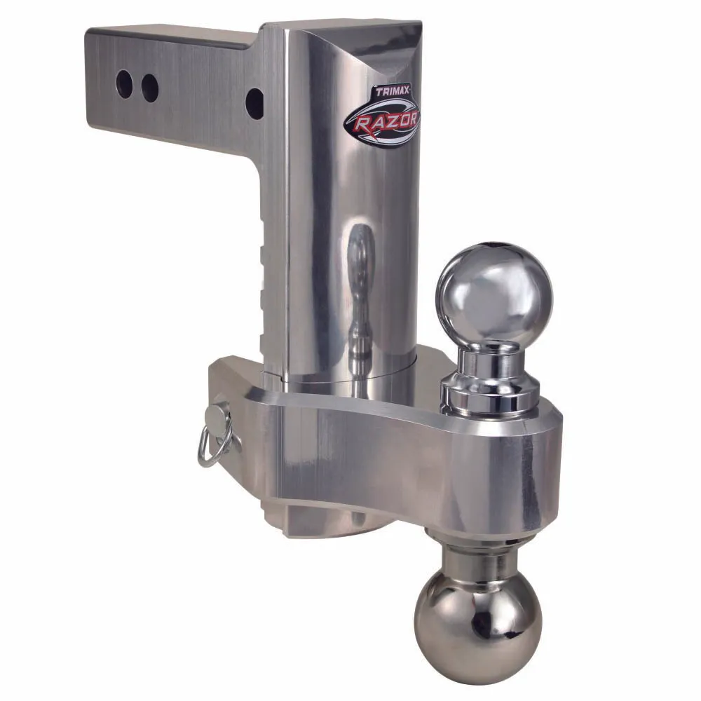Trimax Trimax Razor 8in Drop/Rise Aluminum (Comes With Hitch Balls)