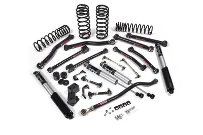 JKS 2018-2024 Jeep Wrangler JL J-Krawl 3.5 Inch Lift Kit 4 Door w/Fox 2.5 Performance Shocks Standard Rate Coils JSPEC