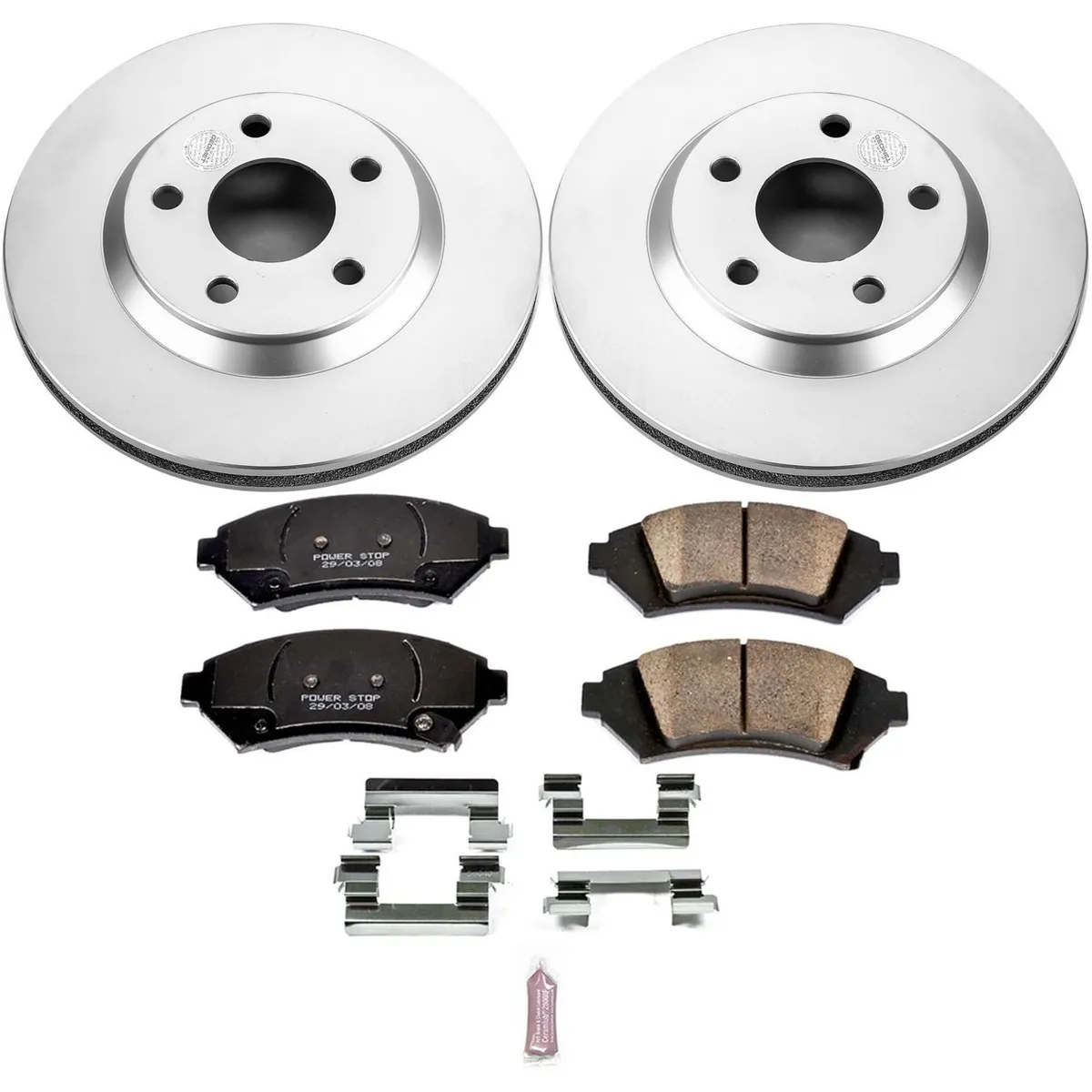Z17 Geomet Coated Rotor Kit: Genuine Geomet Fully Coated Rotors; Ceramic Pads W/Hardware product image