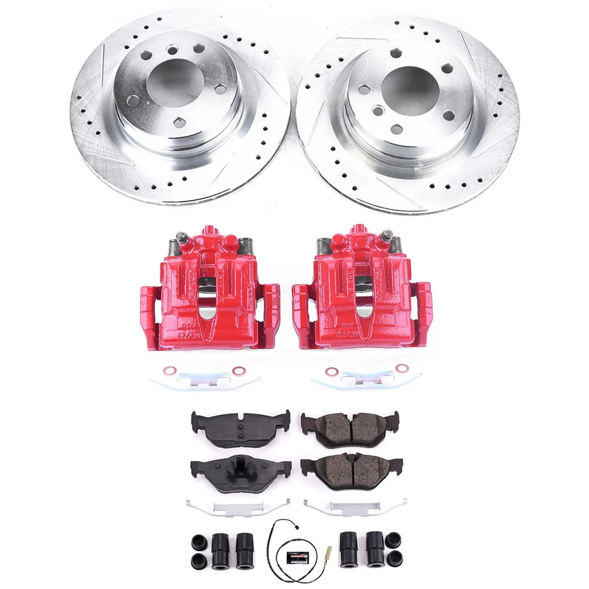 Z23 Evolution Sport Upgrade Kit: Drilled/Slotted Rotors; Carbon-Fiber Ceramic Pads; Pad Sensors; Powder Coated Calipers product image