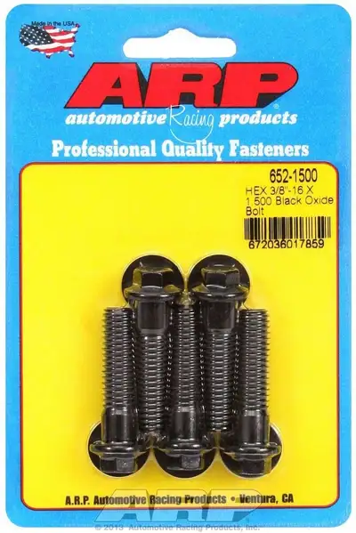 ARP Auto Racing 3/816 x 1.500 Hex Black Oxide Bolts