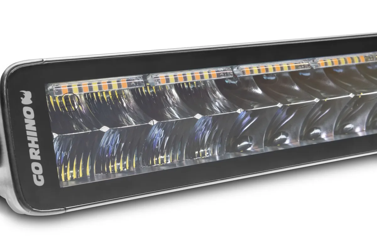 Go Rhino 754004012CDS Blackout Combo Series - DOUBLELINE 40 Double Row Light Bar w/Amber LEDs product image
