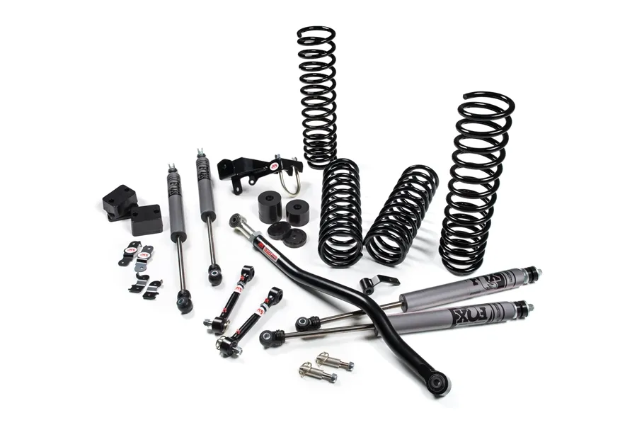 2007-2018 Jeep Wrangler JK 4 Door Right Hand Drive 2.5 Inch JSpec Lift Kit Fox 2.0 Performance Series Shocks JSPEC product image