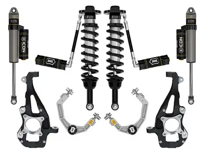 ICON Vehicle Dynamics ICON 2021-2025 Ford F-150 4WD, 3.5-4.5" Lift, Stage 3 Suspension System, Billet
