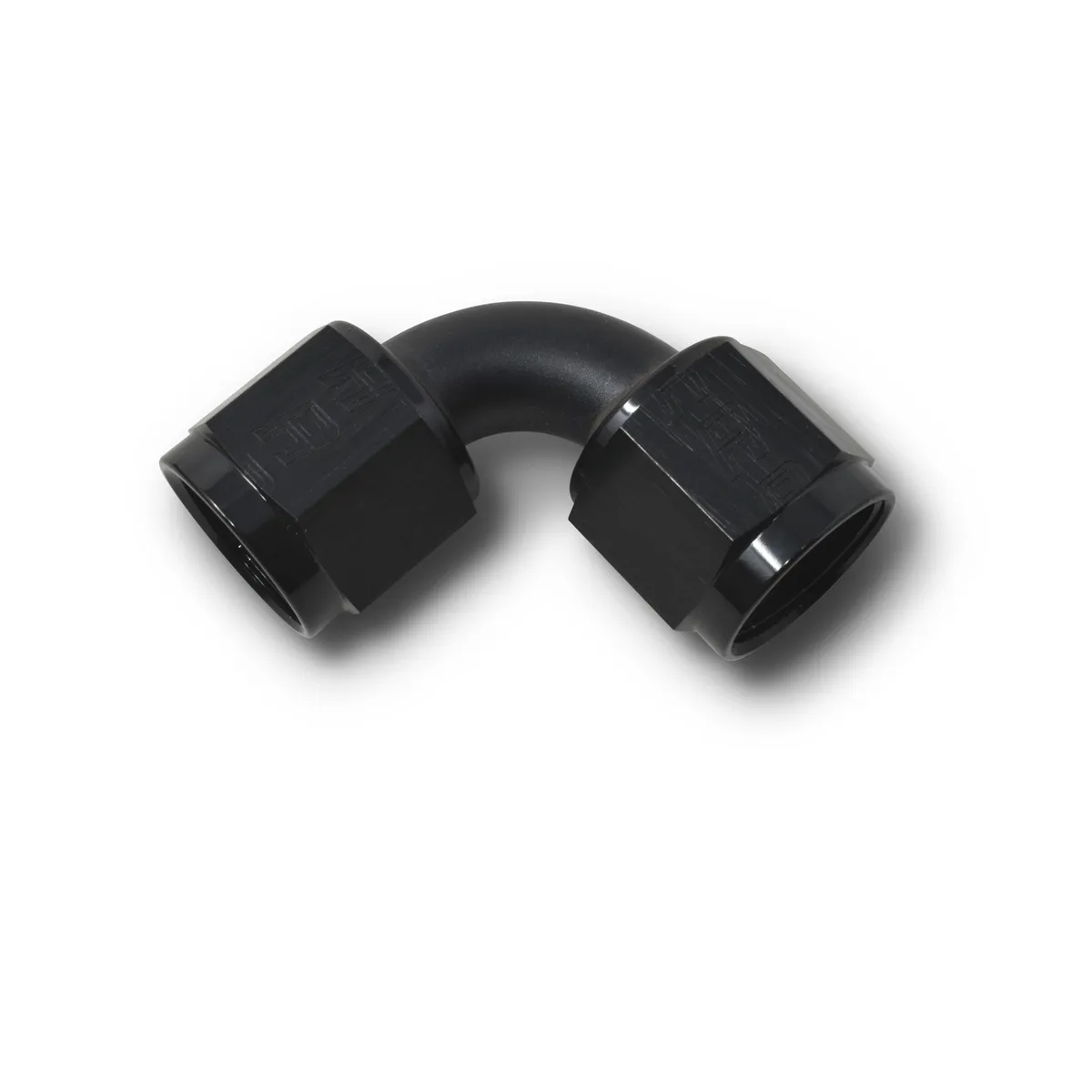 10 AN Female 90 Deg to AN Female Adapter Black Anodized product image