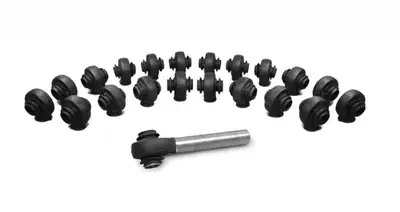 Steinjager Steinjäger 0.500 Bore Rod Ends Rubber Boots to fit over high misalignment inserts Bulk Packaging 20 Pack