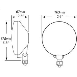 Hella 005750411 500 Series Driving Lamp 12V product image