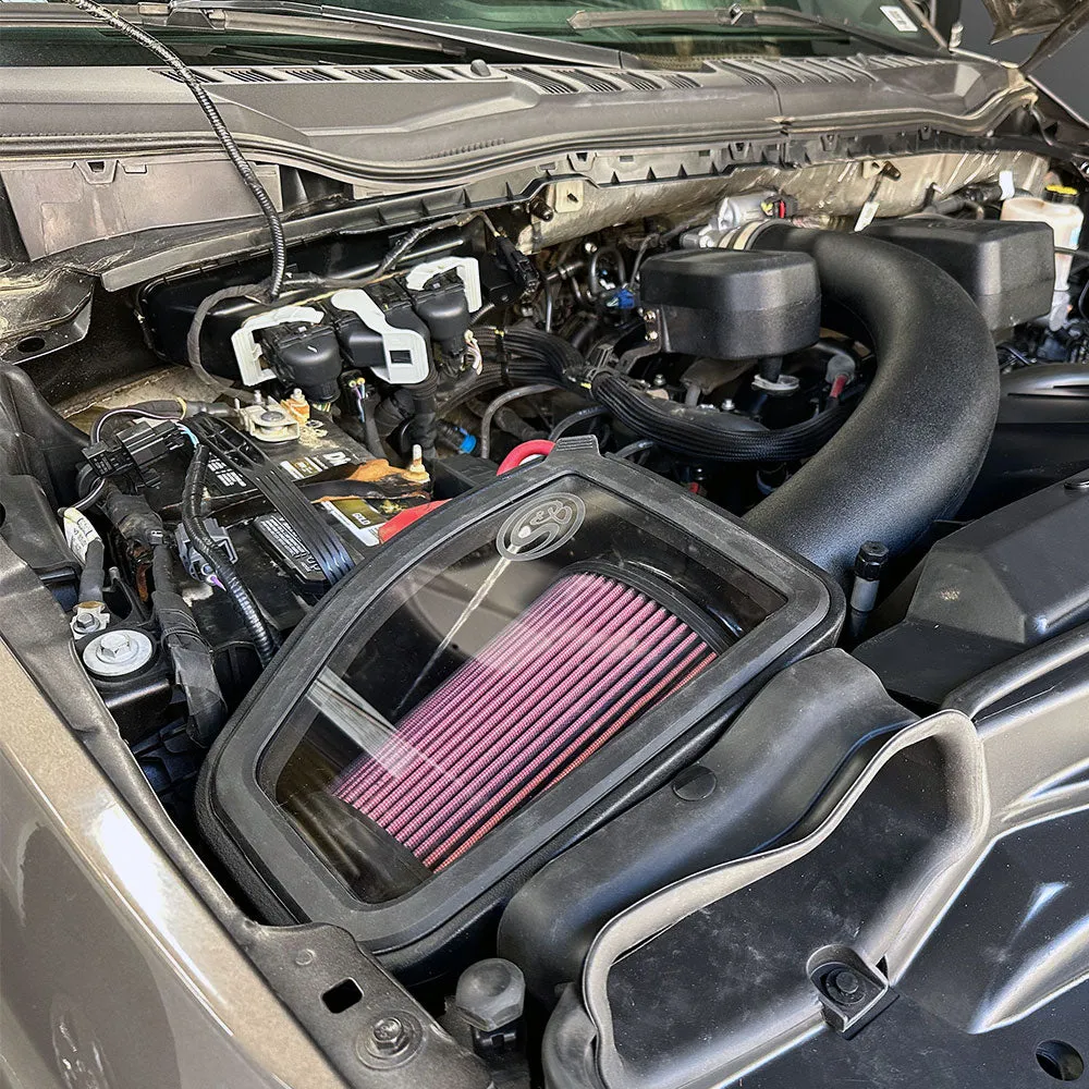 Cold Air Intake For 20-22 Ford F250 F350 6.2L Gas Dry Extendable Filter S B product image