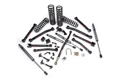 JKS JKS J-Krawl 3.5in Lift Kit w/ Fox 2.0 Remote Reservoir Shocks (Flex End) - JK 4DR