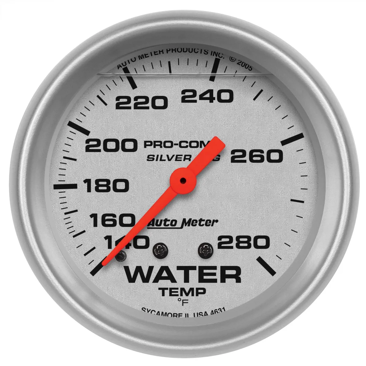 Gauge, Water Temp, 2 5/8", 140-280?F, Liquid Filled Mech, Ultra-Lite product image