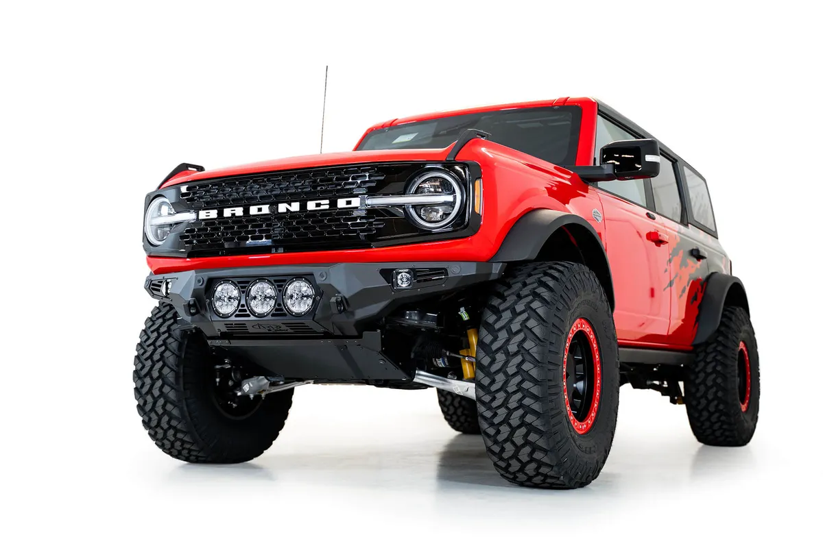 21c Ford Bronco Bomber Front Bumper Black Powdercoat Finish product image