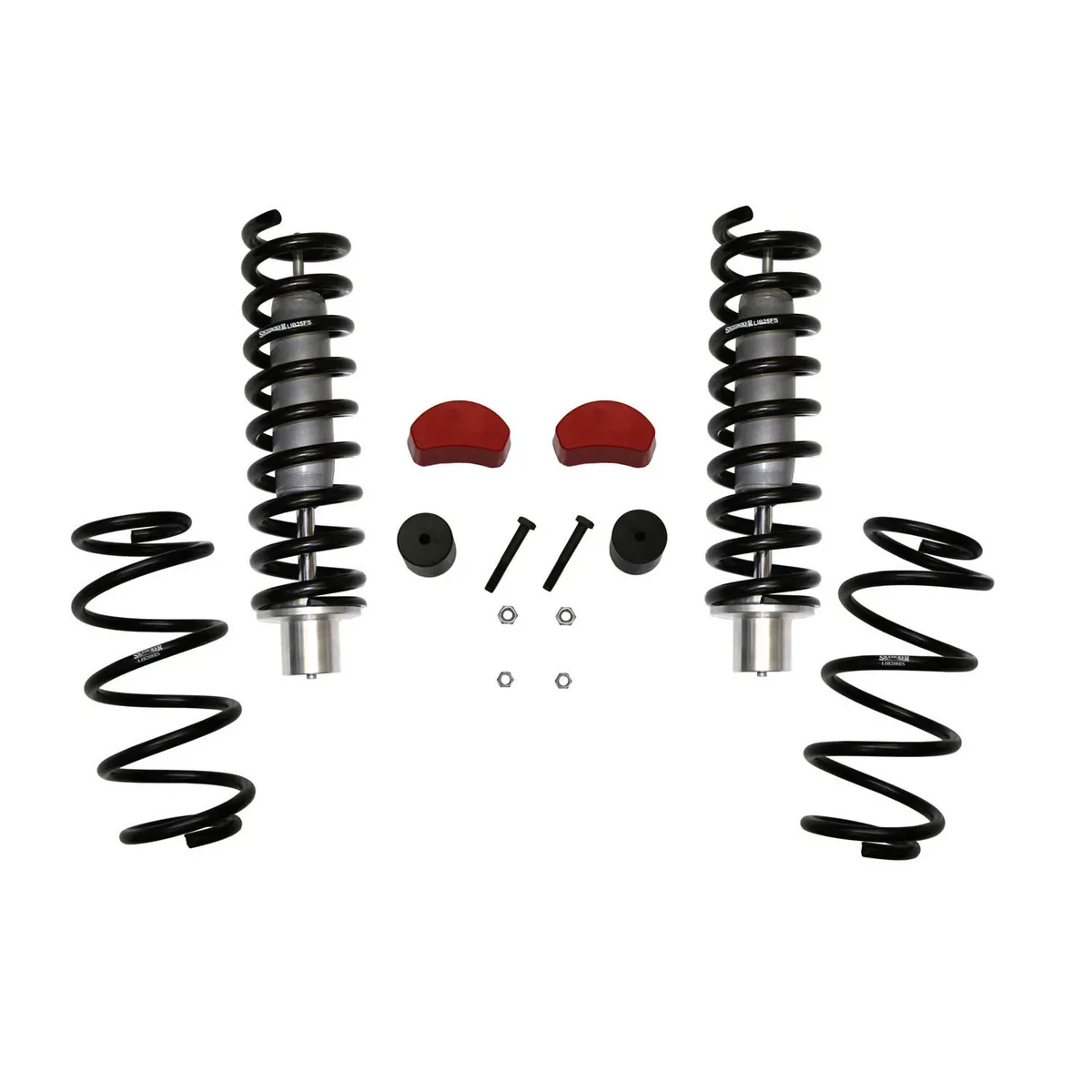 Lift Kit 2.5-3 Inch Lift 07-11 Dodge Nitro 08-12 Jeep Liberty Includes Front Struts Front Strut Coil Springs Rear Coil Springs Front Poly Bump Stops Rear Bump Stop Spacers Skyjacker product image