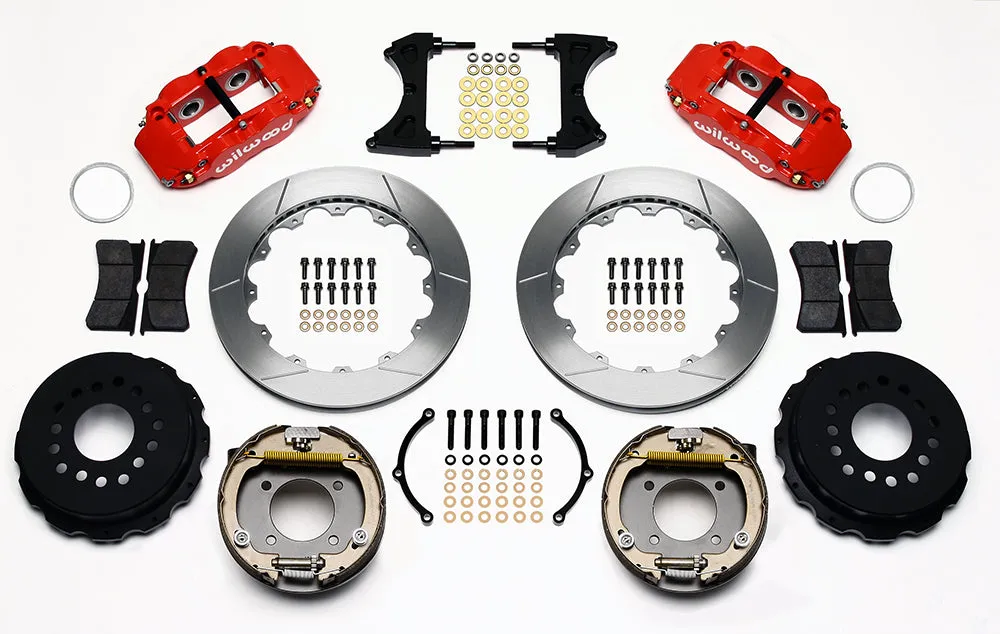 1964 - 1974 Buick, Chevrolet, Oldsmobile, Pontiac Forged Narrow Superlite 4R Big Brake Rear Parking Brake Kit - 140-13678 product image