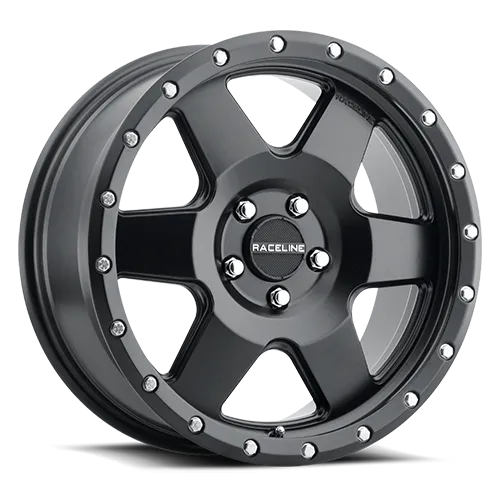 Aluminum Wheels 17x8 Boost 946B Satin Black 6 Spoke 35 Offset 5 on 108 Bolt Pattern 72.62 Bore Raceline product image