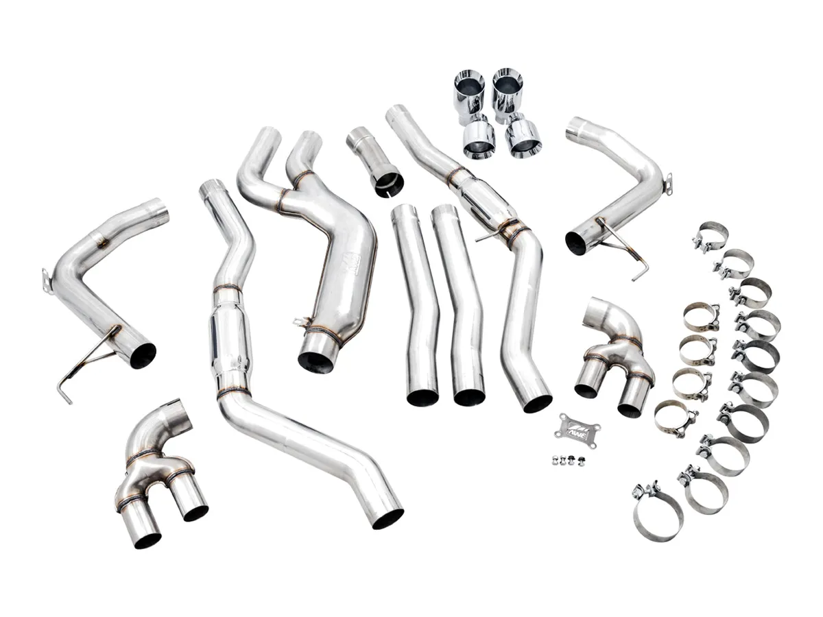 AWE Track Edition Exhaust for G2X M340i / M440i - Diamond Black Tips product image
