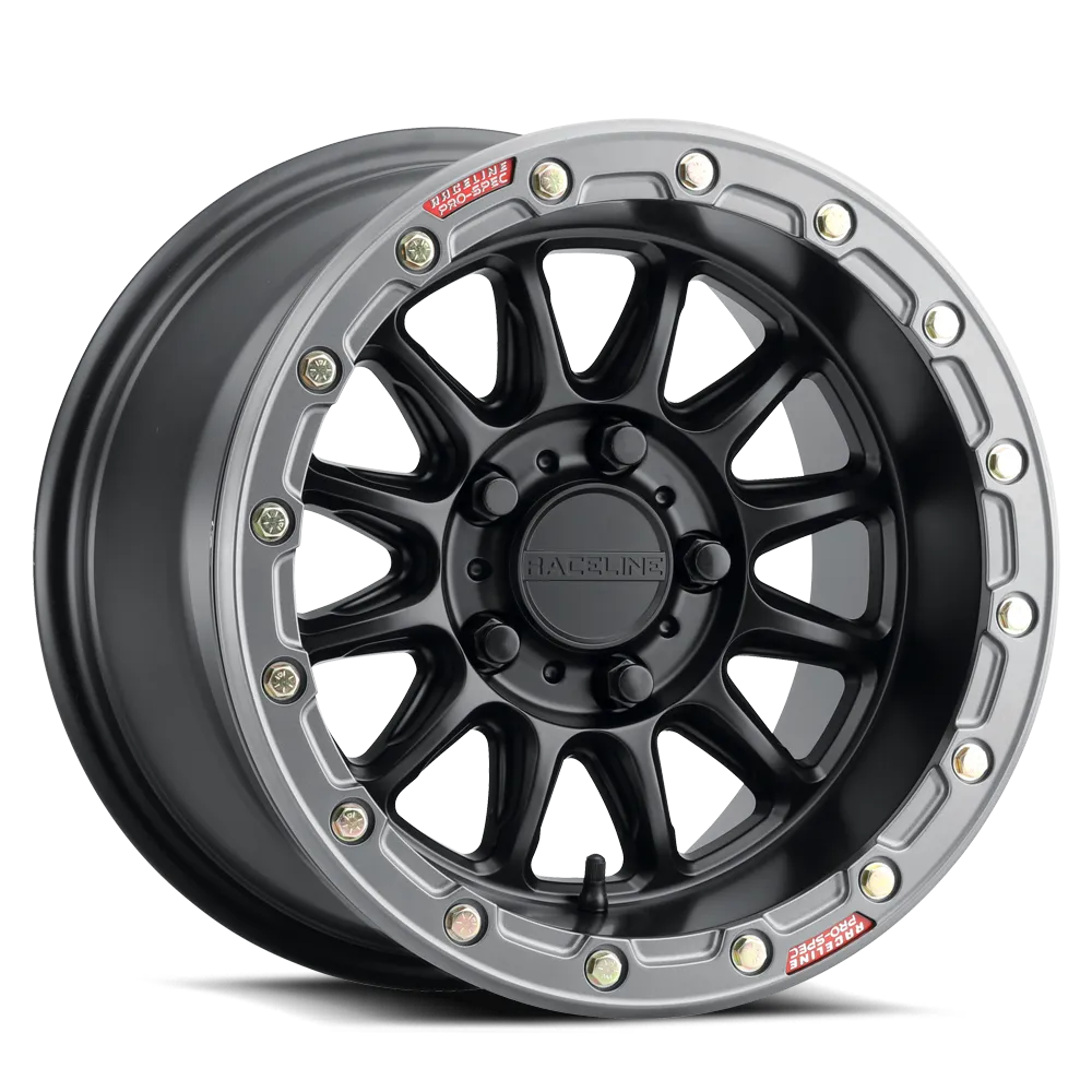 A14bg Alpha UTV Beadlock Black W/Gunmetal Ring 15x7 5x114.3 +25 product image