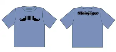 Steinjager Steinjäger Indigo Blue Shirts The Stache Size M