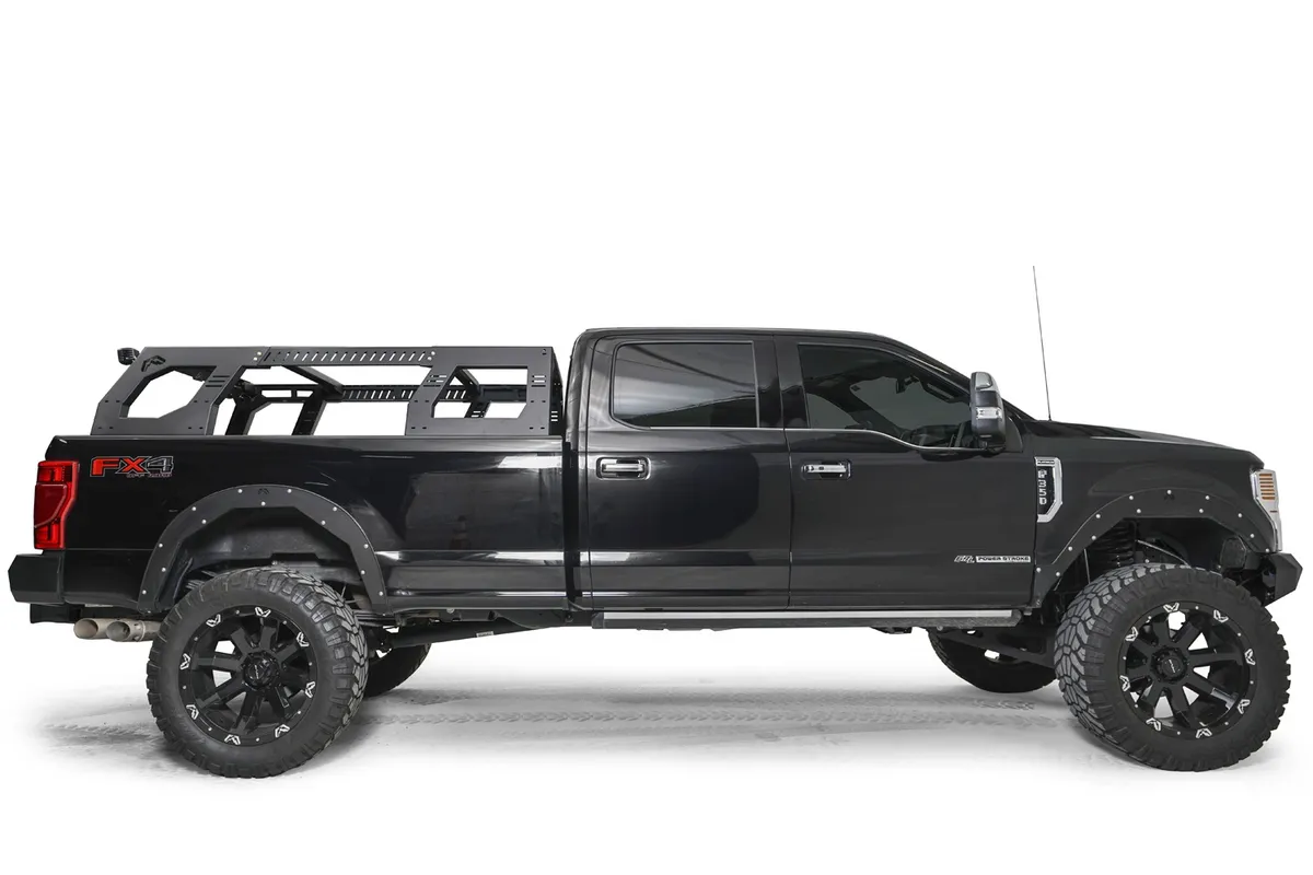 Overland Rack; Hold 700 lbs. Static Weight; 300 lbs. Dyniamic Weight; 2 Stae Matte Black Powder Coat; product image