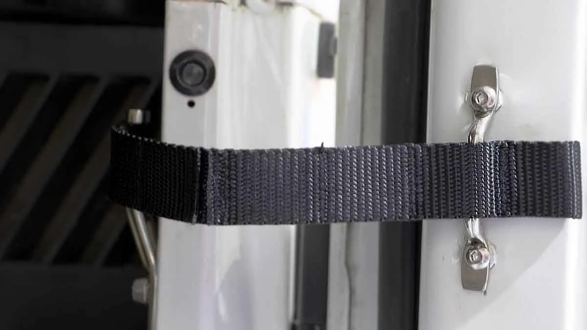 Jeep CJ/YJ Door Strap Kit For 76-95 Jeep CJ/YJ Polished Stainless Steel Kentrol product image