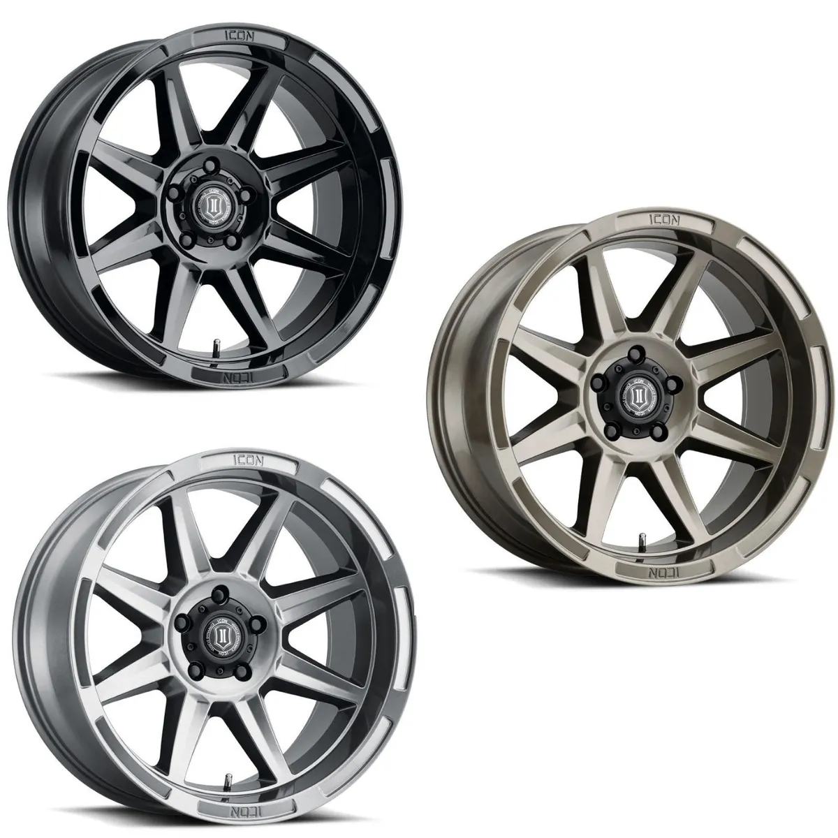 ICON Alloys Bandit, Gloss Black, 20 x 10 / 6 x 135, -24mm Offset, 4.5" BS product image