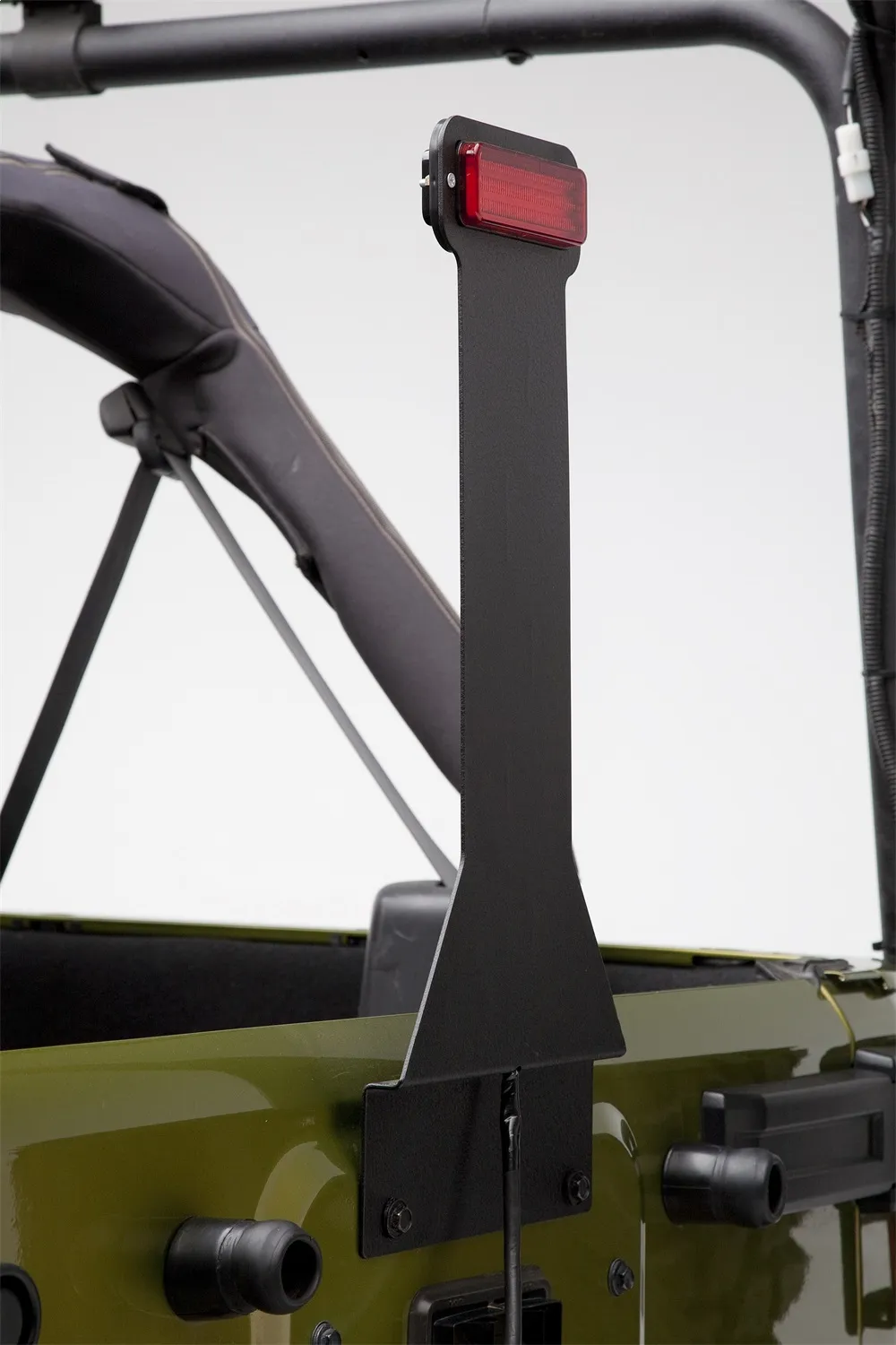 3rd Brake Light Kit; Black; 0.125in. Steel; LED Light; For Oversized Tires On Swing-A-Way Tire Carriers; product image