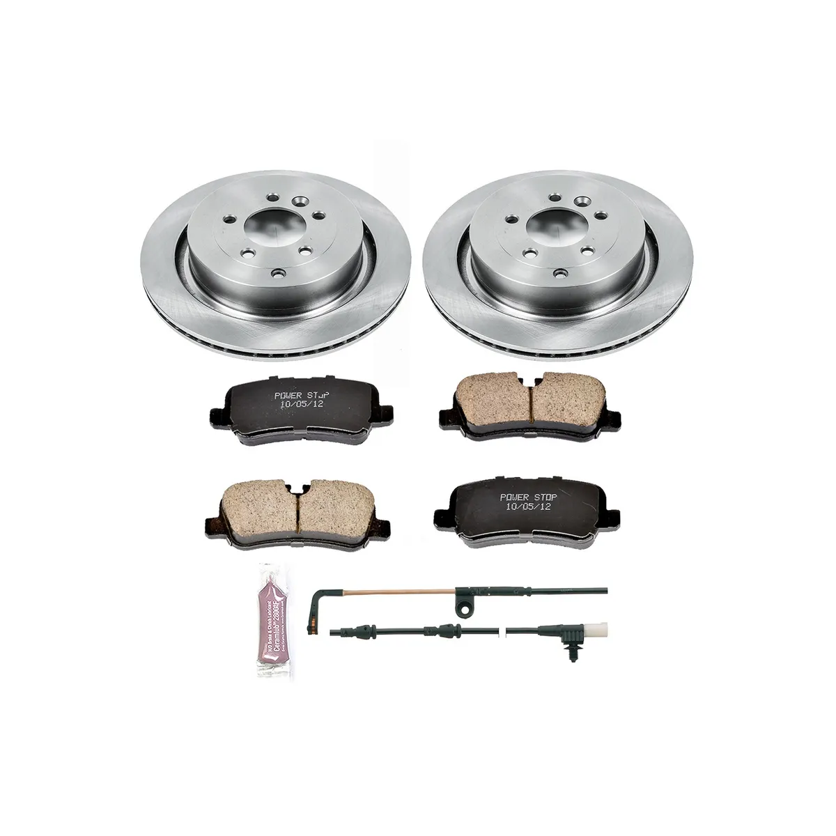 Z17 Direct Replacement Kit: Rotors; Ceramic Pads W/Hardware; Pad Sensors product image